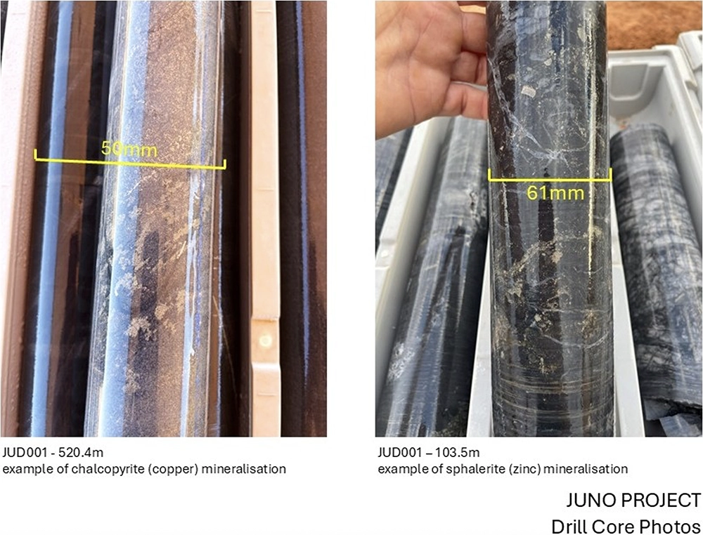 Juno Drill Core Photos